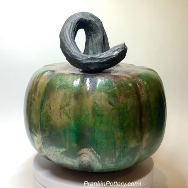 Raku Pumpkin Copper Luster